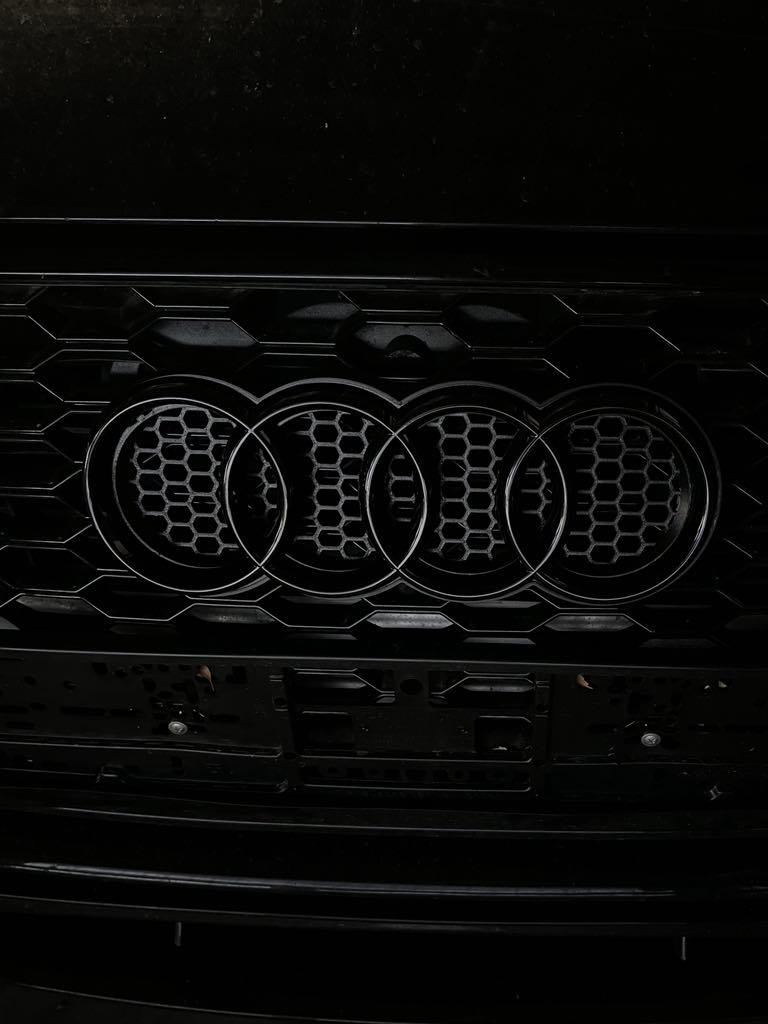 Audi A6 logo emblem with holder (285 mm)