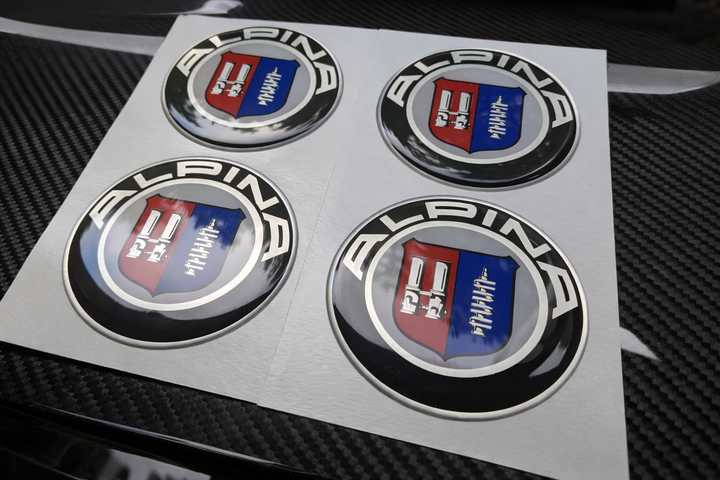 ALPINA 3D Domed Wheel Center Cap Sticker set