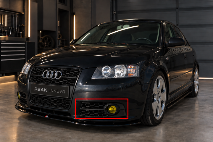 Audi A3 8P 05'-08' fog light honeycomb grill 8P4807681F, 8P4807682F